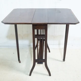 Edwardian Mahogany Small Dropside Table