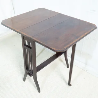 Edwardian Mahogany Small Dropside Table