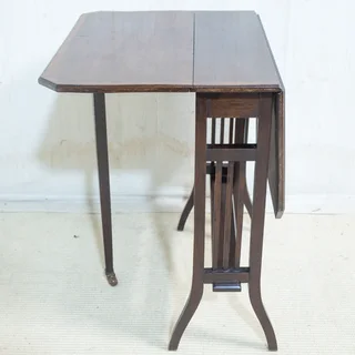 Edwardian Mahogany Small Dropside Table
