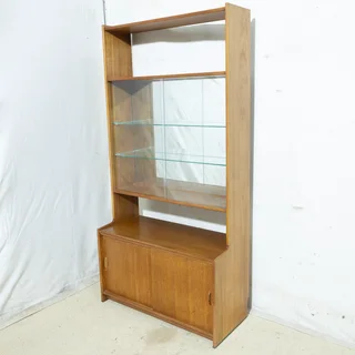 Mid-Century Teak Display Cabinet