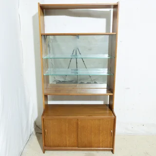 Mid-Century Teak Display Cabinet