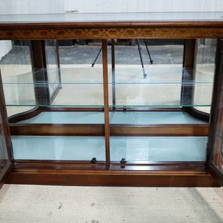 Mahogany &amp; Glass Display Cabinet