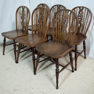 6x Ashwood Windsor Dining Chairs