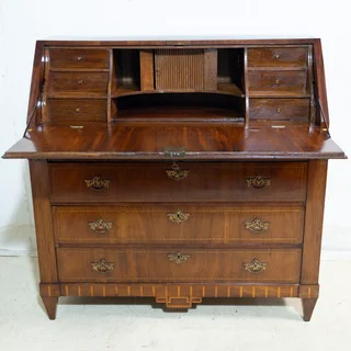 Edwardian Mahogany Inlaid Writing Bureau