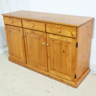 Solid Yellowwood 3 Drawer Sideboard