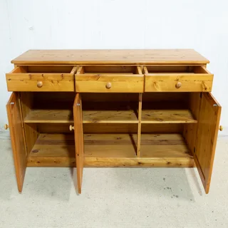 Solid Yellowwood 3 Drawer Sideboard