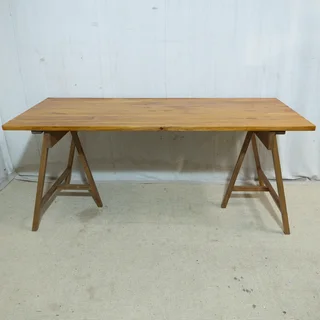Wooden Trestle Table