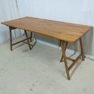 Wooden Trestle Table