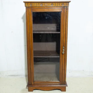 19thC Satinwood Display Cabinet
