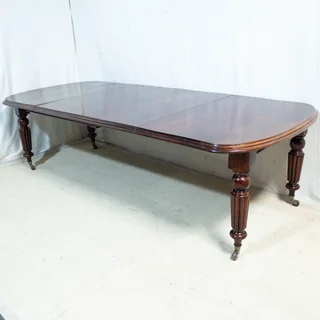 Victorian Solid Mahogany 10-Seater Extension Table