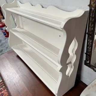 Oak White Painted Spice Shelf