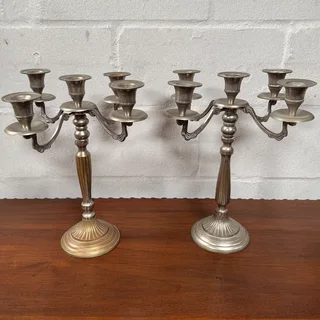 Pair of SIlver Candelabras