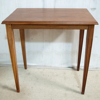 Tall Solid Kiaat Side Table