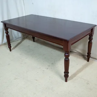 6-Seater Solid Mahogany Dining Table