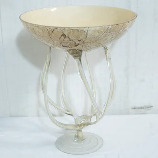 Decorated Glass Fruit Bowl