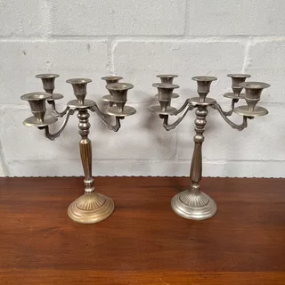 Pair of SIlver Candelabras