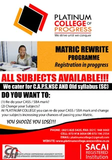 MATRIC REWRITE.