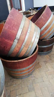 Half Barrel Garden Planters from R400 each