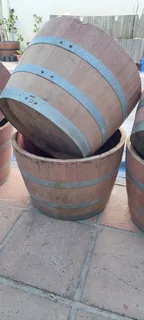 Half Barrel Garden Planters from R400 each