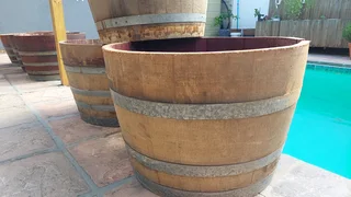 Half Barrel Garden Planters from R400 each