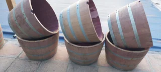 Half Barrel Garden Planters from R400 each