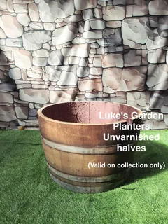 Half Barrel Garden Planters from R400 each