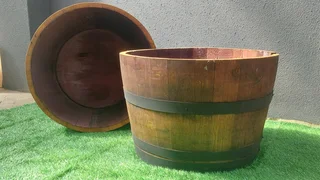 Half Barrel Garden Planters from R400 each