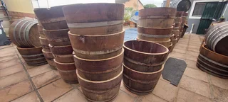 Half Barrel Garden Planters from R400 each