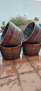 Half Barrel Garden Planters from R400 each