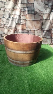 Half Barrel Garden Planters from R400 each