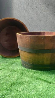 Half Barrel Garden Planters from R400 each