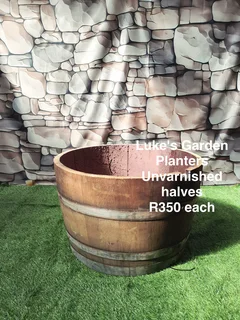 Half Barrel Garden Planters from R350 each