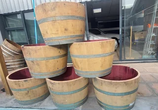 Half Barrel Garden Planters from R350 each