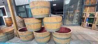 Half Barrel Garden Planters from R350 each