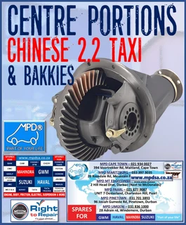 Center Portions for Chinese 2.2 Vehicles