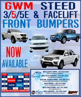 All Front Bumper For All Gwm Steed Versions!