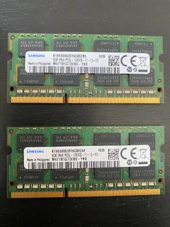 Samsung 8GB PC3-12800 Laptop Memory RAM