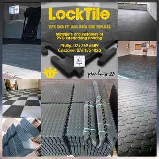 PVC dimple interlocking mat's