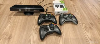 Xbox 360s, 10 Games, 3 controllers and Kinect