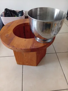 Custom Steam Stool with steel container - Available - Claremont