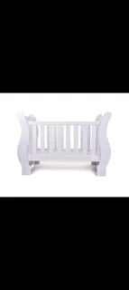 Sleigh cot Maluti white