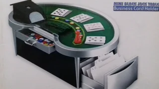 Poker table card holder