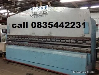 We will buy all unused and redundant sheet metal and engineering machinery  for cash country wide.