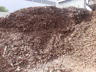Fresh Bark Mulch available from Stone and Bark, we sell it in cubes and bags-Call 021-5552782