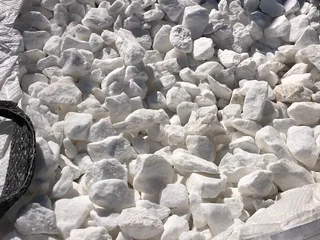 White Marble Chip Stone available at Stone and Bark @ R125 per 20kg bags- Call 021-5552782