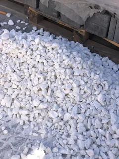 White Marble Chip Stone available at Stone and Bark &#64; R125 per 20kg bags- Call 021-5552782