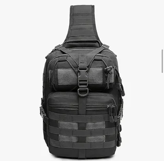 Black molle tactical backpack