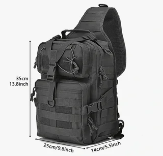 Black molle tactical backpack