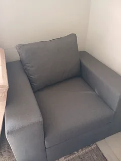 Gray sofa chair for sale