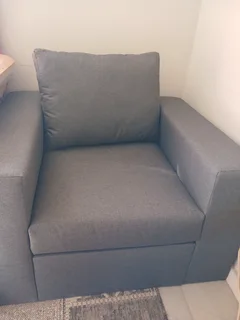 Gray sofa chair for sale